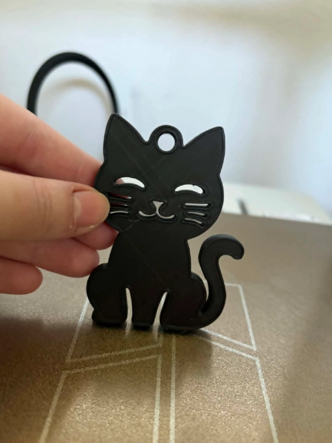 LLAVERO PRINTS PATRO- GATO NEGRO - 5