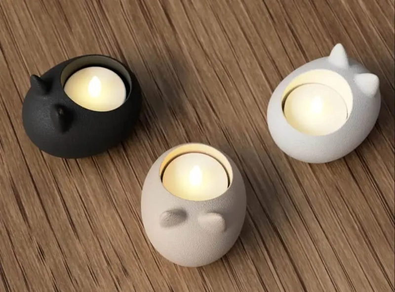 PORTAVELAS LED DECORATIVO - DISEÑO MODERNO - 1