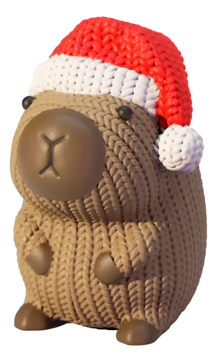 FIGURA - CASTOR CAFE NAVIDEÑO TEJIDO - 1