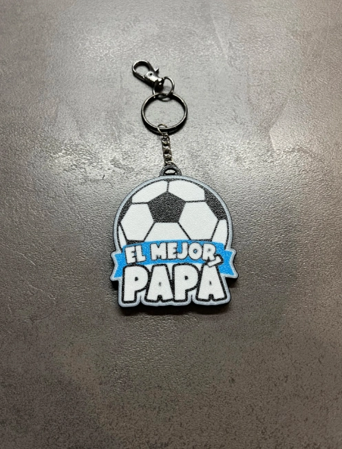 LLAVERO PRINTS PATRO- FELIZ DIA PAPA DE FUTBOL - 1