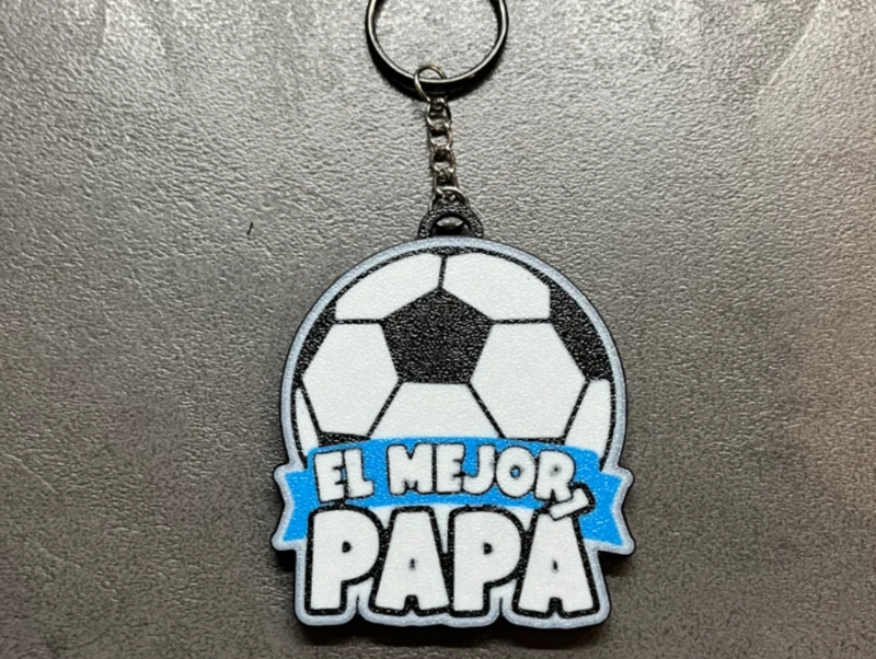 LLAVERO PRINTS PATRO- FELIZ DIA PAPA DE FUTBOL - 4