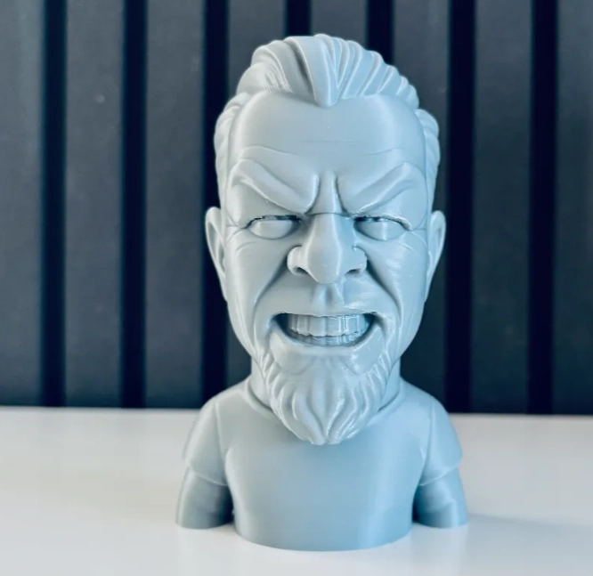 ESCULTURA DECORATIVA PRINTS PATRO- BUSTO JAMES HETFIELD - 1