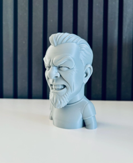 ESCULTURA DECORATIVA PRINTS PATRO- BUSTO JAMES HETFIELD - 4