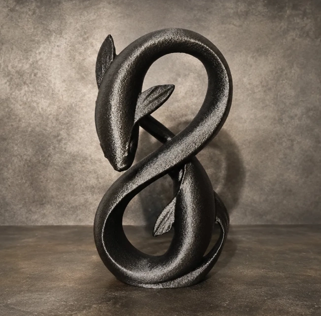 ESCULTURA DECORATIVA PRINTS PATRO- KOI INFINITO - 4