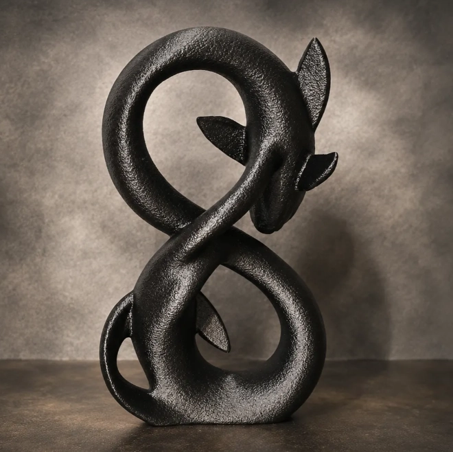 ESCULTURA DECORATIVA PRINTS PATRO- KOI INFINITO - 5