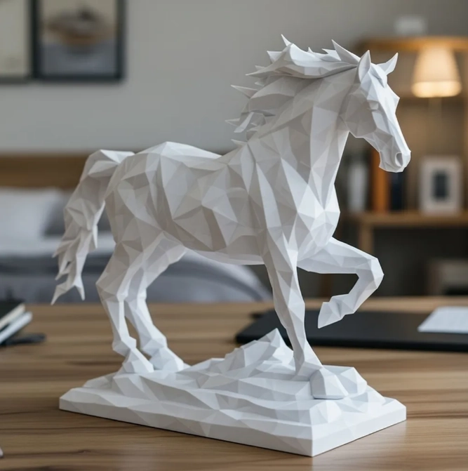 ESCULTURA DECORATIVA PRINTS PATRO-  AÑO DEL CABALLO - 4