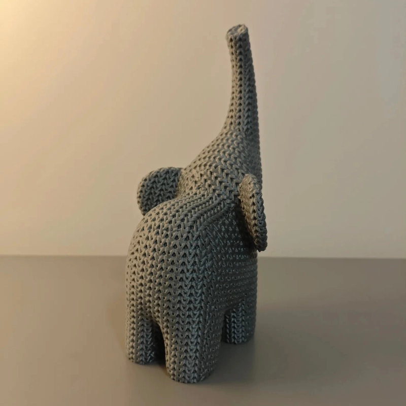 ESCULTURA DECORATIVA PRINTS PATRO - ELEFANTE TEJIDO - 1