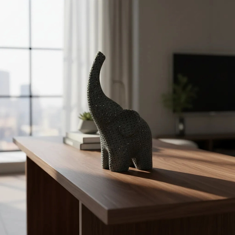 ESCULTURA DECORATIVA PRINTS PATRO - ELEFANTE TEJIDO - 4