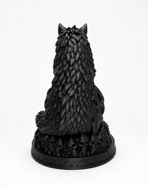 ESCULTURA ELEGANTE PRINTS PATRO- LOBO NECRO - 5