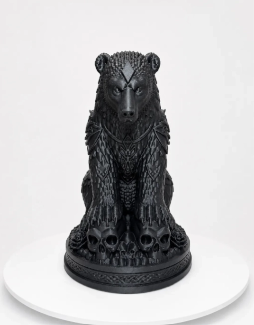 ESCULTURA ELEGANTE PRINTS PATRO- OSO NECRO - 1