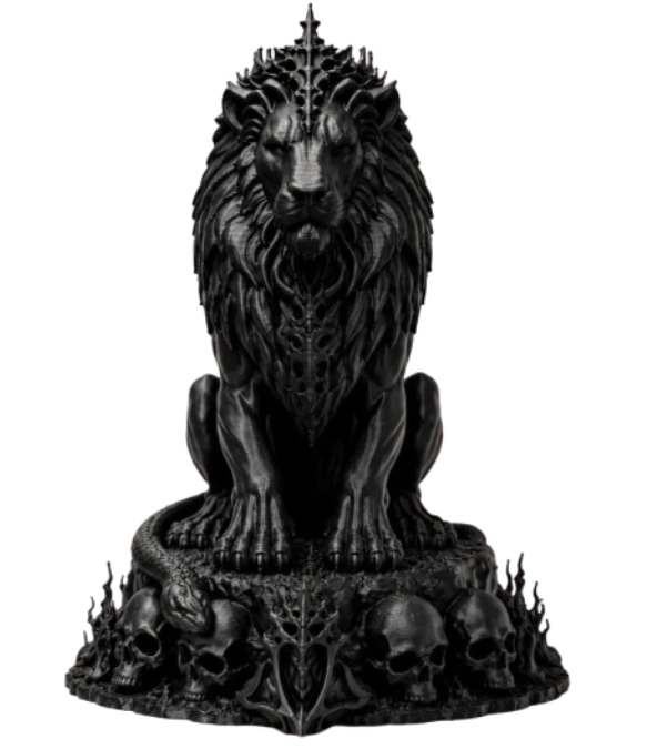 ESCULTURA ELEGANTE PRINTS PATRO- LEON NECRO - 1