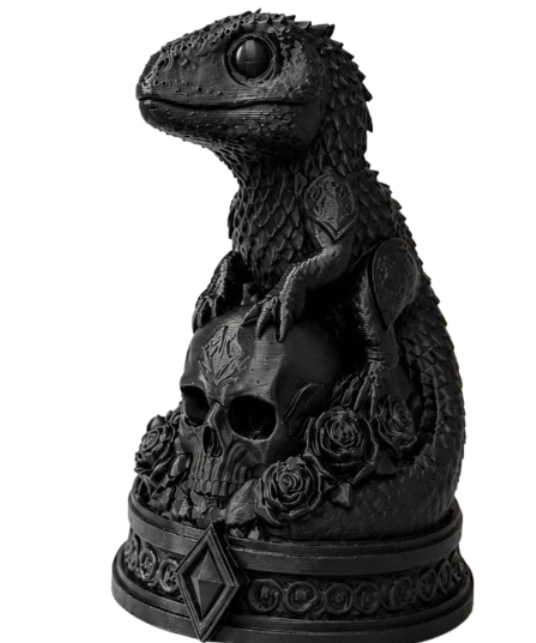 ESCULTURA ELEGANTE PRINTS PATRO- GECKO NECRO - 1