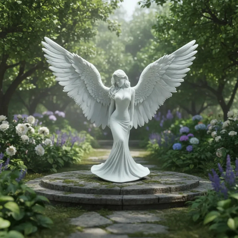 ESCULTURA ELEGANTE PRINTS PATRO - MUJER ANGEL - 4