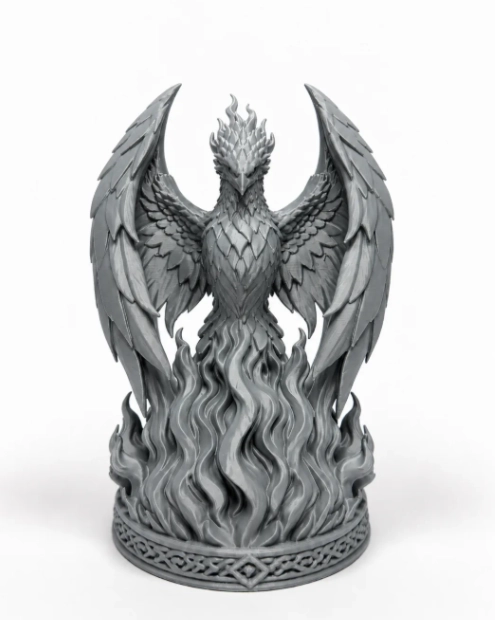 ESCULTURA DECORATIVA PRINTS PATRO- FE NIX DE LA LLAMA - 1