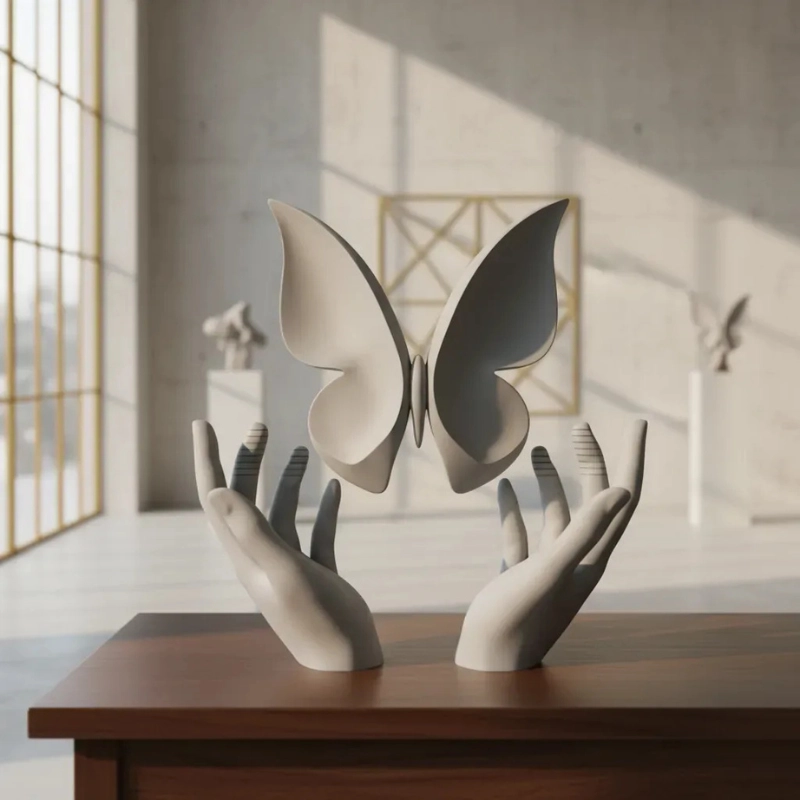 ESCULTURA ELEGANTE PRINTS PATRO - MARIPOSA SUSPENDIDA - 4