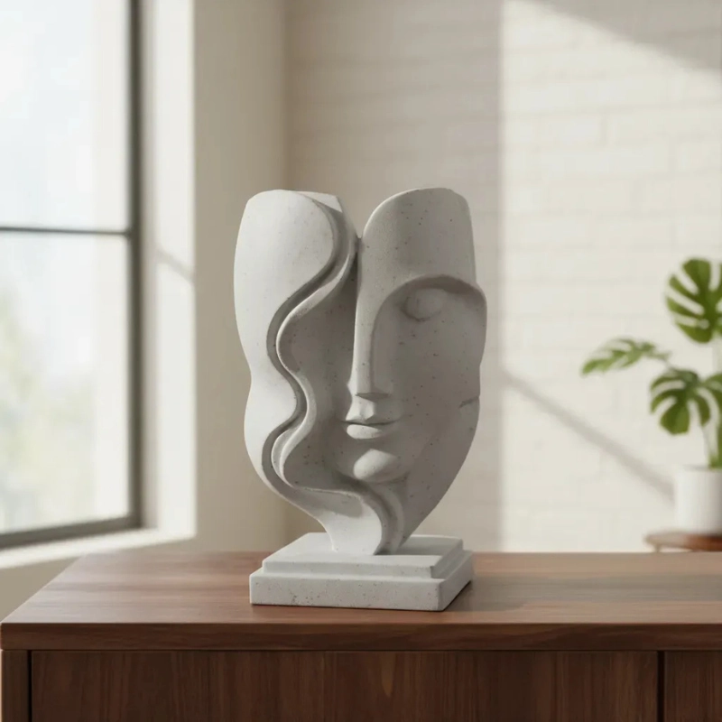 ESCULTURA ELEGANTE PRINTS PATRO - FACIAL DE ARTE MODERNO - 4
