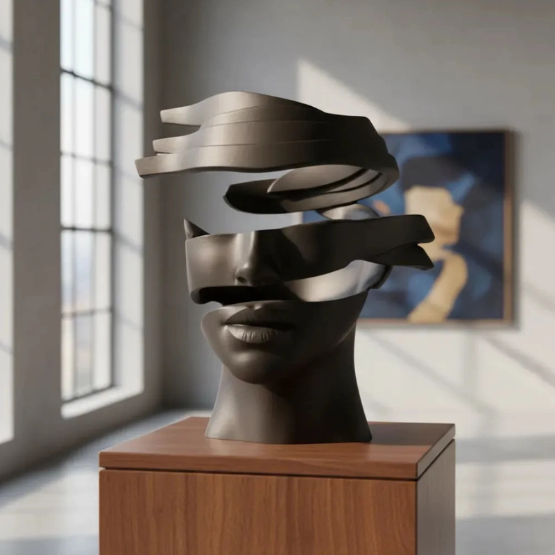 ESCULTURA ELEGANTE PRINTS PATRO - ROSTRO FRAGMENTADO - 2