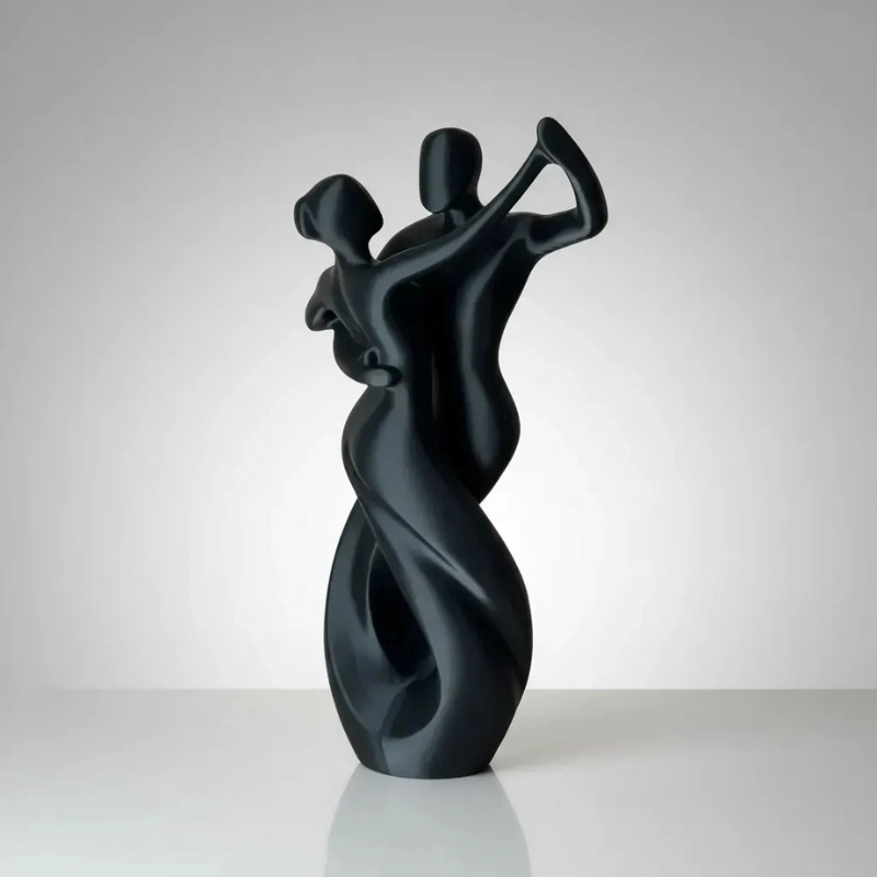 ESCULTURA ELEGANTE PRINTS PATRO - PAREJA BAILANDO VALS - 1