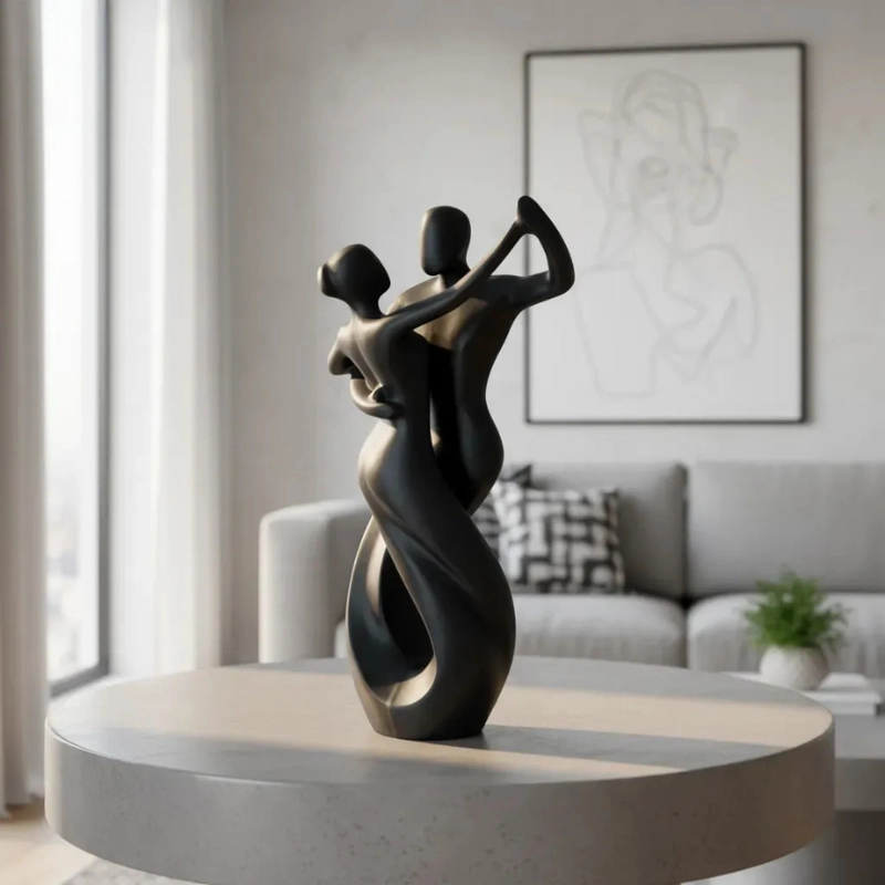 ESCULTURA ELEGANTE PRINTS PATRO - PAREJA BAILANDO VALS - 2