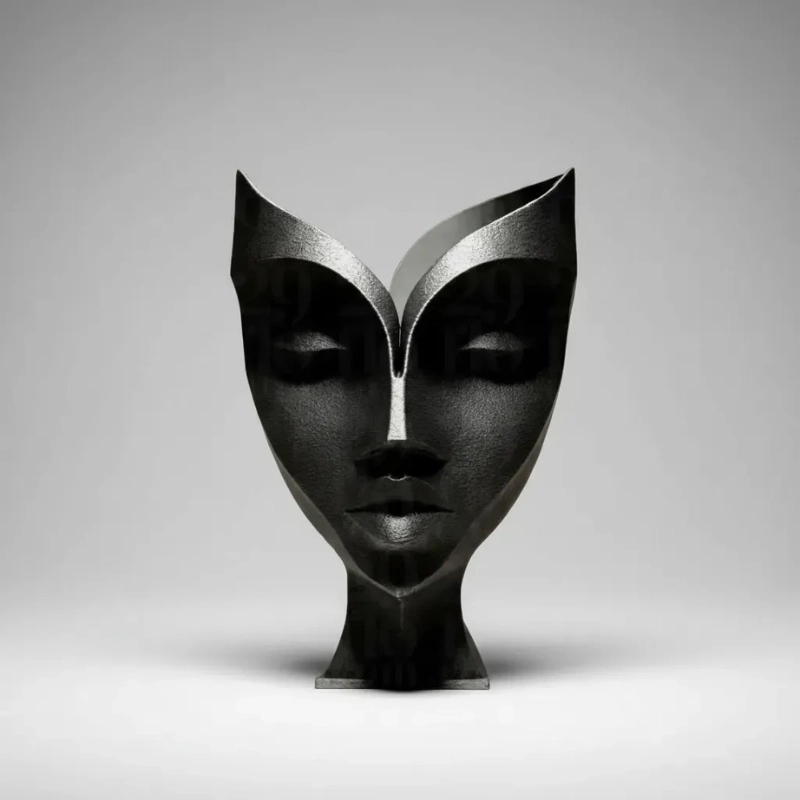 Escultura Elegante Prints Patro - Rostro de Mujer - 1