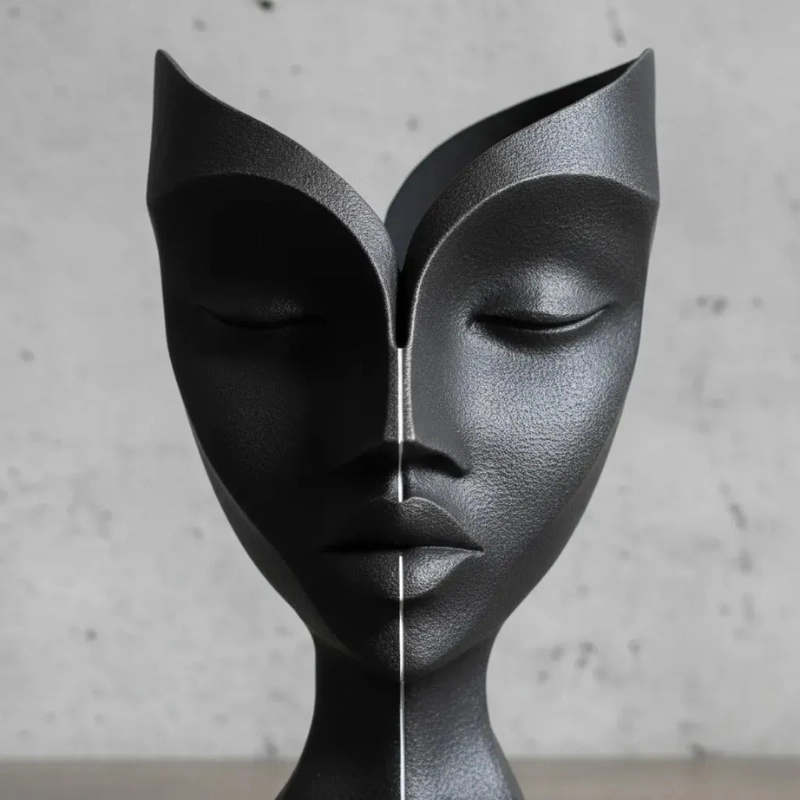 Escultura Elegante Prints Patro - Rostro de Mujer - 2
