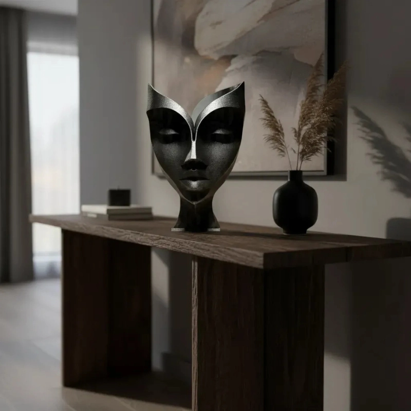 Escultura Elegante Prints Patro - Rostro de Mujer - 3