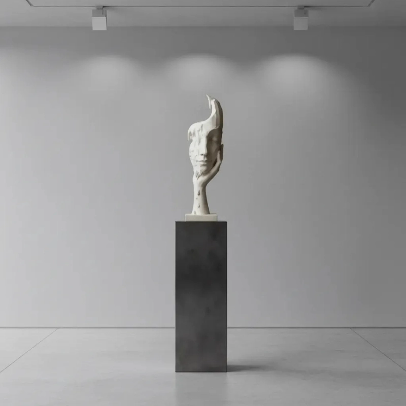 ESCULTURA ELEGANTE PRINTS PATRO - ROSTRO DERRETIDO - 1