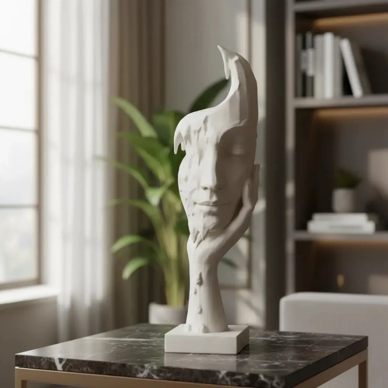 ESCULTURA ELEGANTE PRINTS PATRO - ROSTRO DERRETIDO - 2