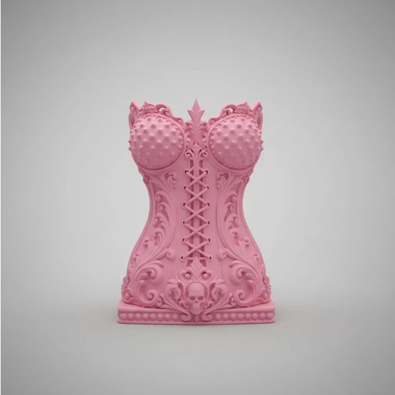 ELEGANTE ORGANIZADOR PRINTS PATRO - ESTILO CORSE GOTICO ROSADO - 1