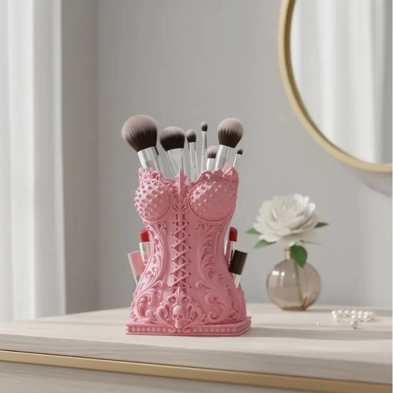 ELEGANTE ORGANIZADOR PRINTS PATRO - ESTILO CORSE GOTICO ROSADO - 3