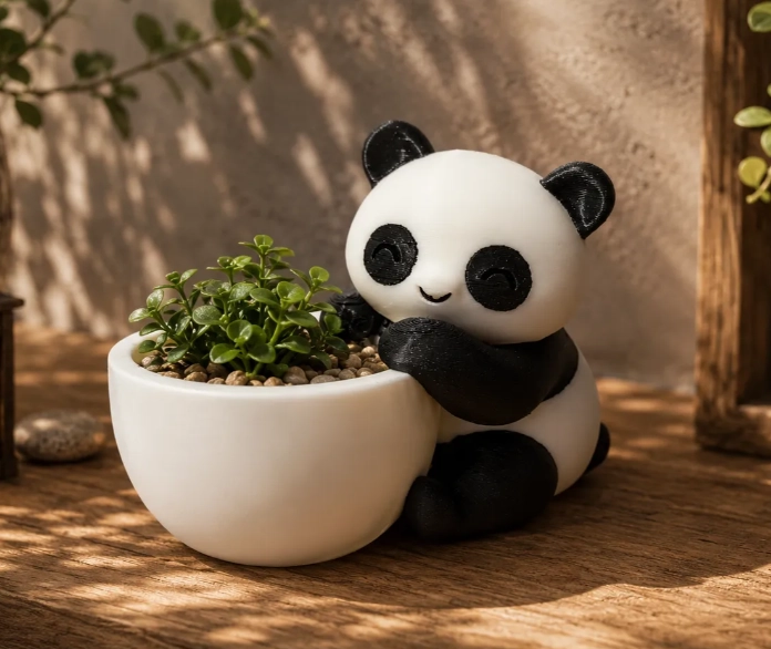 MACETERO PRINTS PATRO- PANDA ABRAZADOR - 1