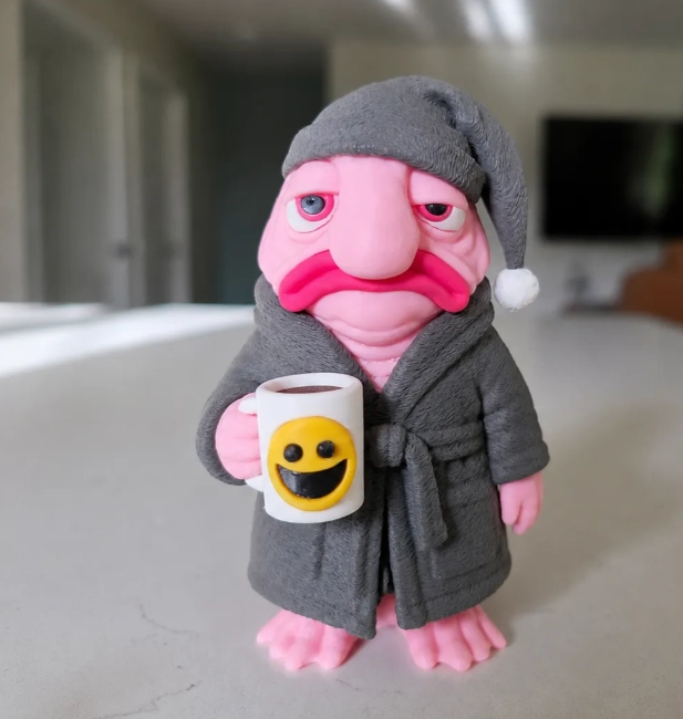 FIGURA DECORATIVA PRINTS PATRO- BLOBFISH MADRUGADOR - 1