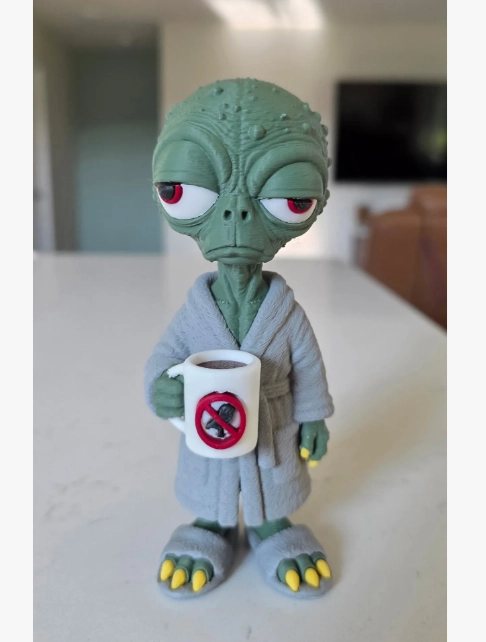 FIGURA DECORATIVA PRINTS PATRO- EXTRATERRESTRE MADRUGADOR - 2