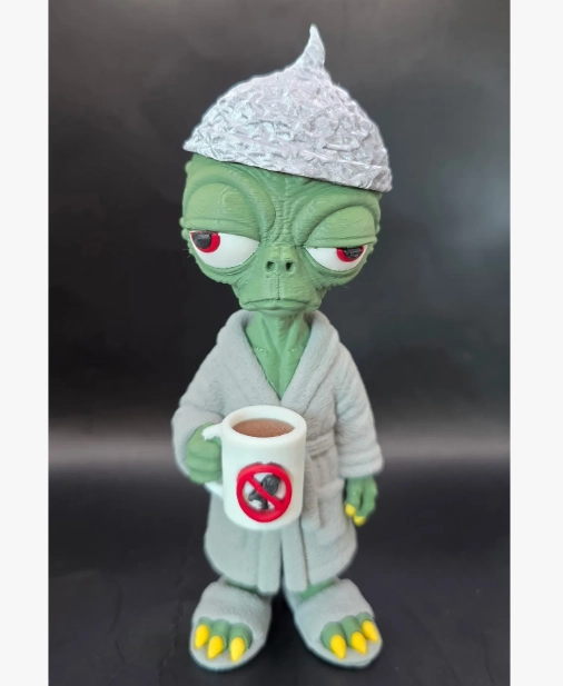 FIGURA DECORATIVA PRINTS PATRO- EXTRATERRESTRE MADRUGADOR - 3