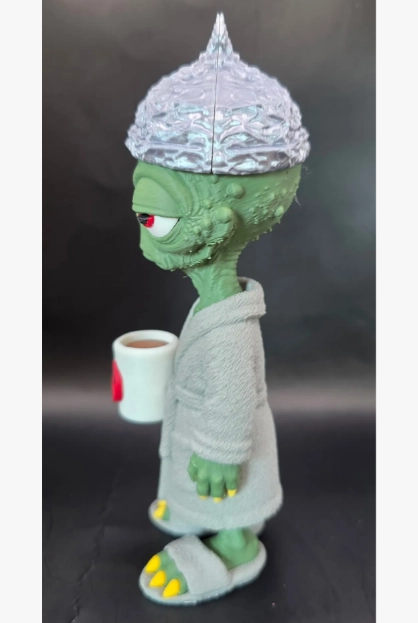 FIGURA DECORATIVA PRINTS PATRO- EXTRATERRESTRE MADRUGADOR - 4