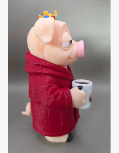 FIGURA DECORATIVA PRINTS PATRO- CERDITO REY - 3