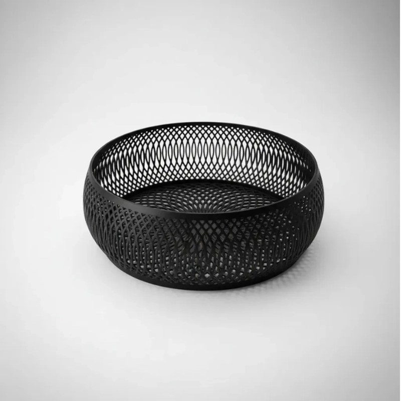 DECORACION ELEGANTE PRINTS PATRO - FRUTERO ESTILO ESPIRAL NEGRO - 2