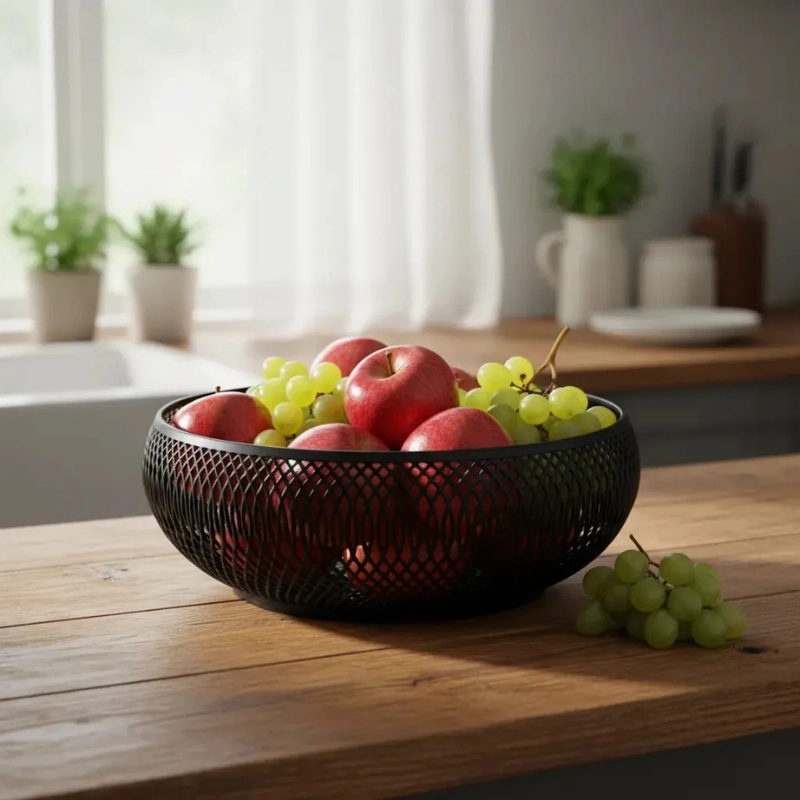 DECORACION ELEGANTE PRINTS PATRO - FRUTERO ESTILO ESPIRAL NEGRO - 3