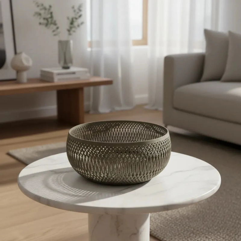 DECORACION ELEGANTE PRINTS PATRO - FRUTERO ESTILO ESPIRAL GRIS - 2
