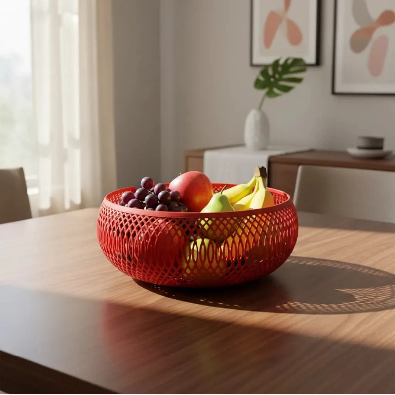 DECORACION ELEGANTE PRINTS PATRO - FRUTERO ESTILO ESPIRAL ROJO - 3