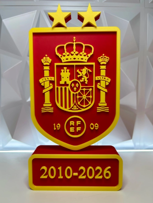 FIGURA DECORATIVA PRINTS PATRO- ESCUDO ESPAÑA 2 ESTRELLAS - 1