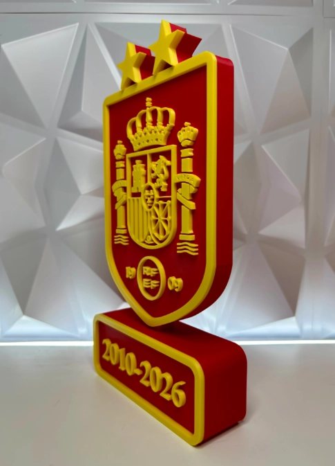 FIGURA DECORATIVA PRINTS PATRO- ESCUDO ESPAÑA 2 ESTRELLAS - 3