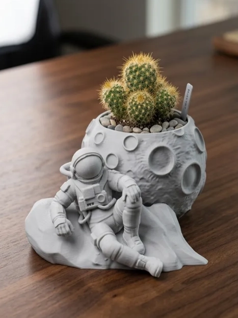 MACETERO PRINTS PATRO- ASTRONAUTA EN LA LUNA - 1