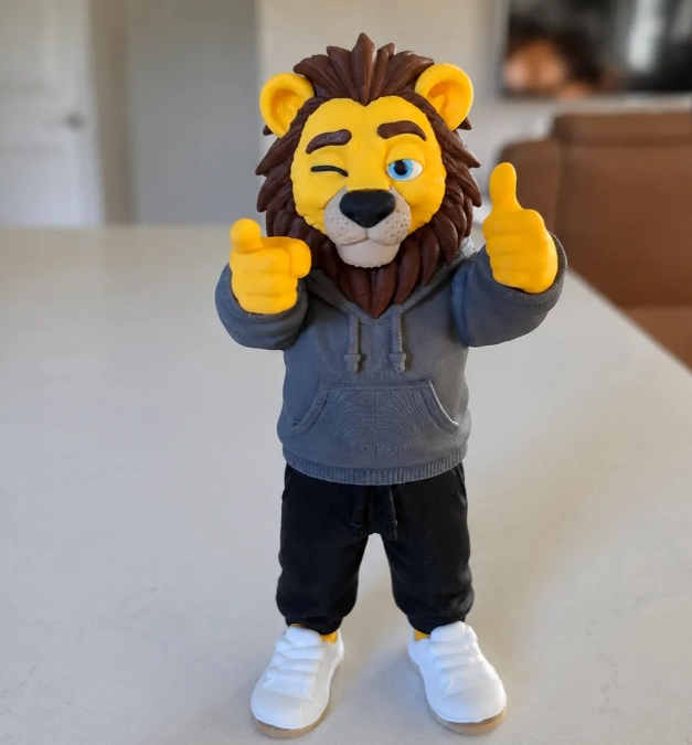 FIGURA DECORATIVA PRINTS PATRO- LEON COOL - 1