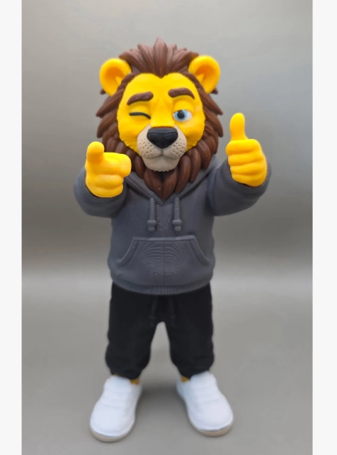 FIGURA DECORATIVA PRINTS PATRO- LEON COOL - 2