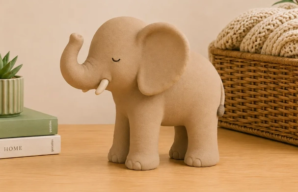 FIGURA DECORATIVA PRINTS PATRO- ELEFANTE AGRADABLE - 1