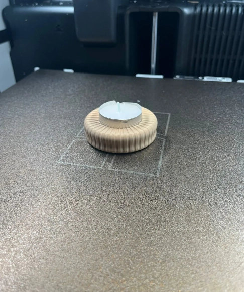 PORTAVELAS LED PRINTS PATRO MINIMALISTA CIRCULAR - 2