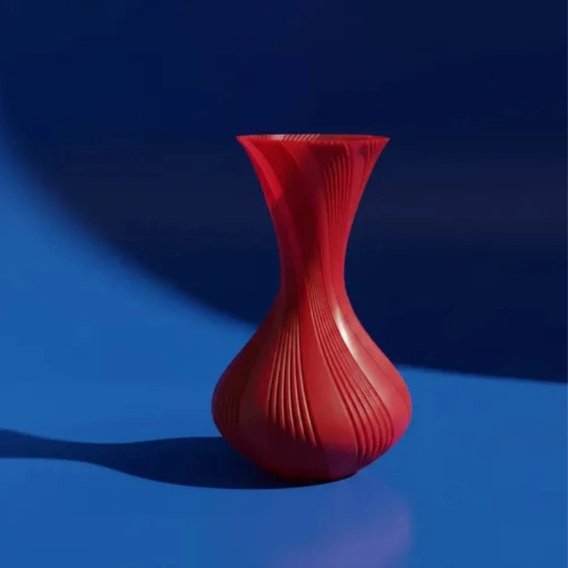 DECORACION ELEGANTE PRINTS PATRO - JARRON ESTILO VASE ROJO - 1