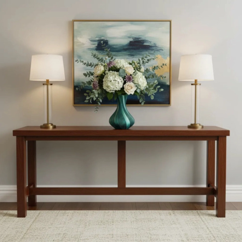 DECORACION ELEGANTE PRINTS PATRO - JARRON ESTILO VASE TURQUESA - 3