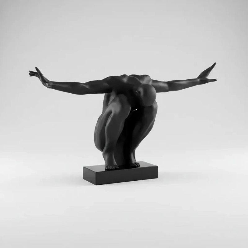 FIGURA DECORATIVA PRINTS PATRO - FIGURA ABSTRACTA DE ATLETA - 1
